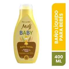 MUSS KIDS - Baño Líquido Muss Baby Avena y Seda Botella 400 mL