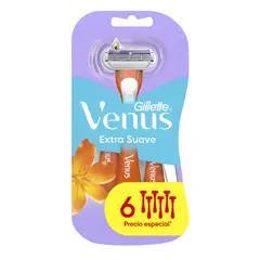 VENUS - Máquina de Afeitar Venus Extra Suave Empaque 6 Und