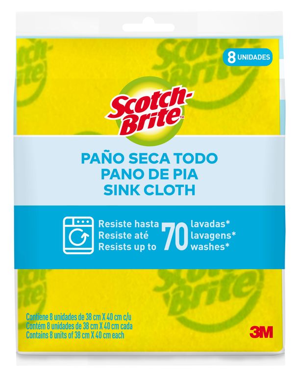 Paño Secatodo Scotch-Brite Empaque 8 Und