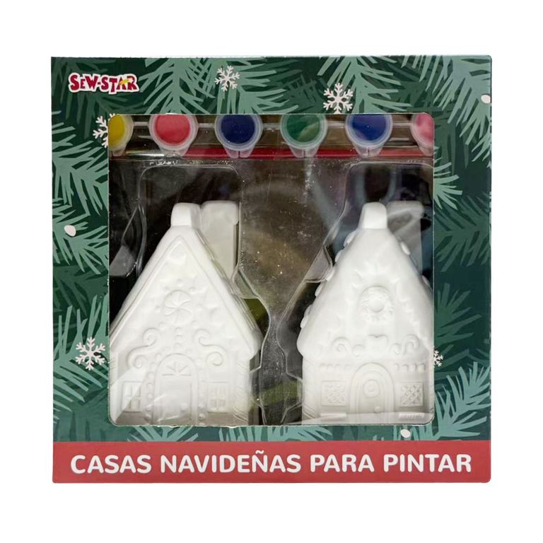 Set Para Pintar Sew Star Casas Gingerman Nnavidad