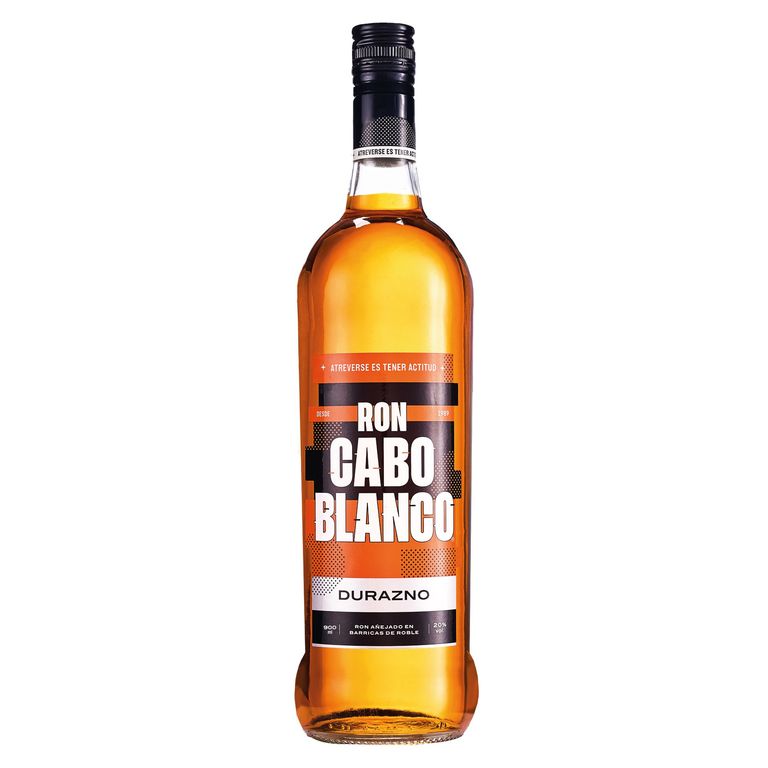 Ron Cabo Blanco Durazno Botella 900 mL