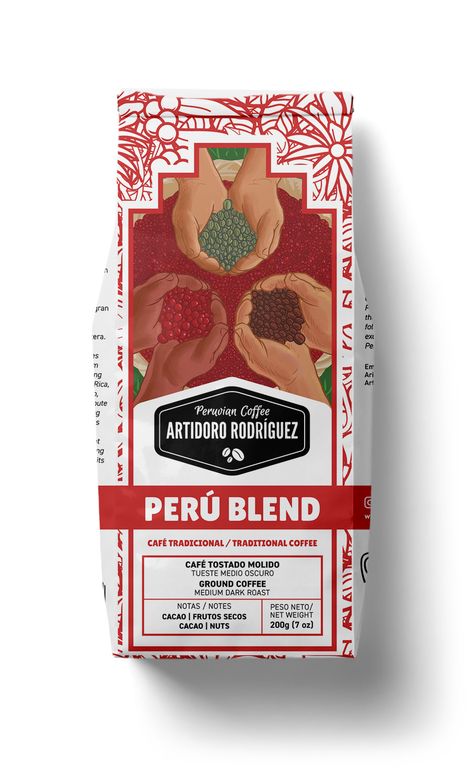 Café Artidoro Rodríguez Perú Blend Molido Bolsa 200 g