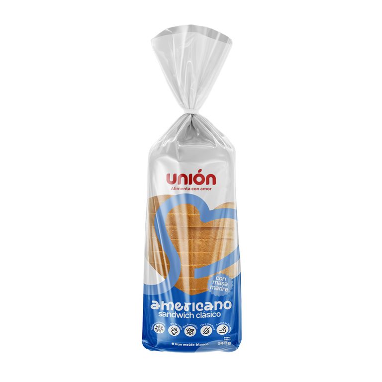 Pan de Molde Unión Sandwich Bolsa 540 g
