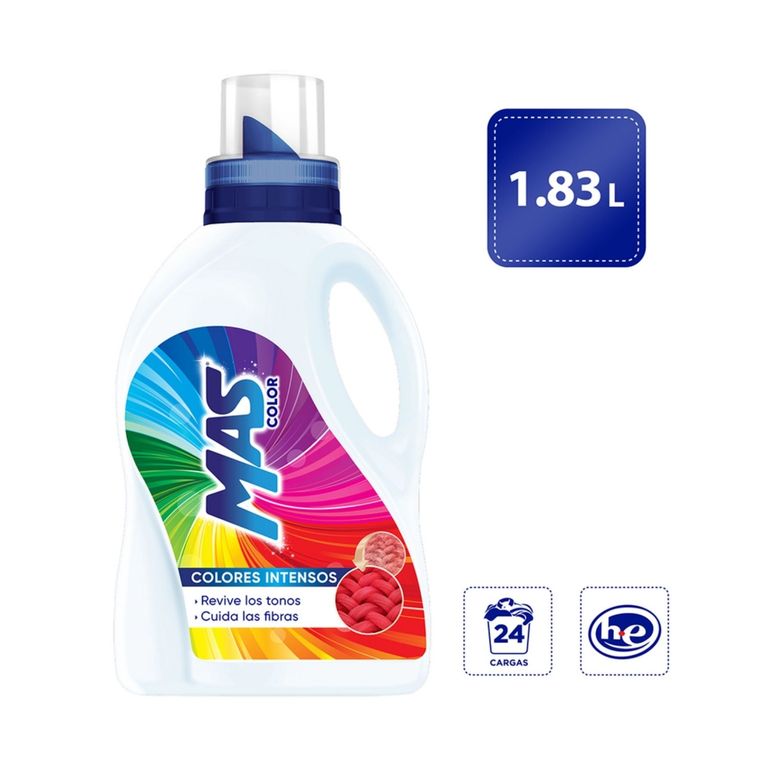 Detergente Líquido Mas Color Botella 1.83 L