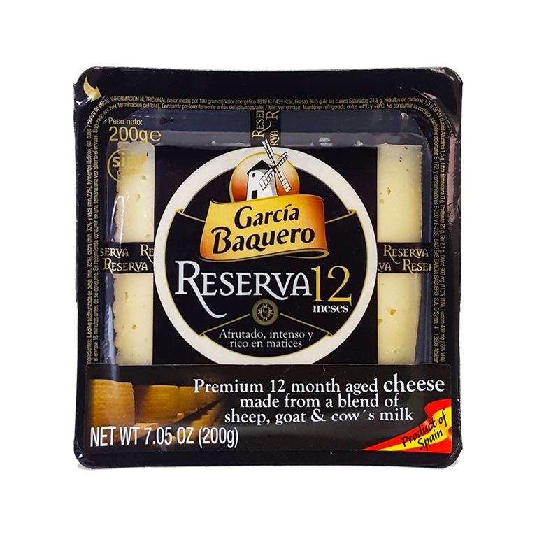 Queso Reserva 12 Meses García Baquero Empaque 200 g