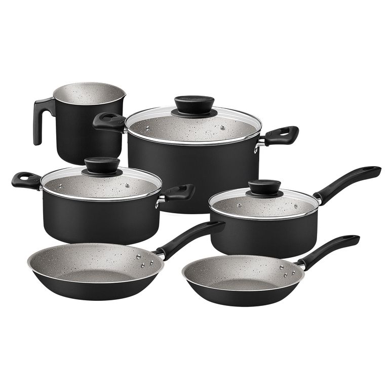 Batería de Cocina Tramontina Linz Negro 9 Piezas