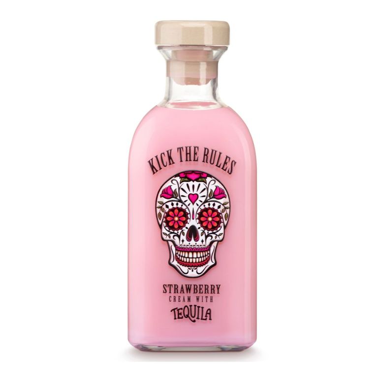 Licor Crema Tequila Kick The Rules Fresa Botella 700 mL