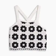 undefined - Polo Tiritas Crochet Niña