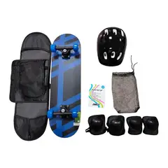 360 - SET SKATE SKATEBOARD CASCO COLOR 1