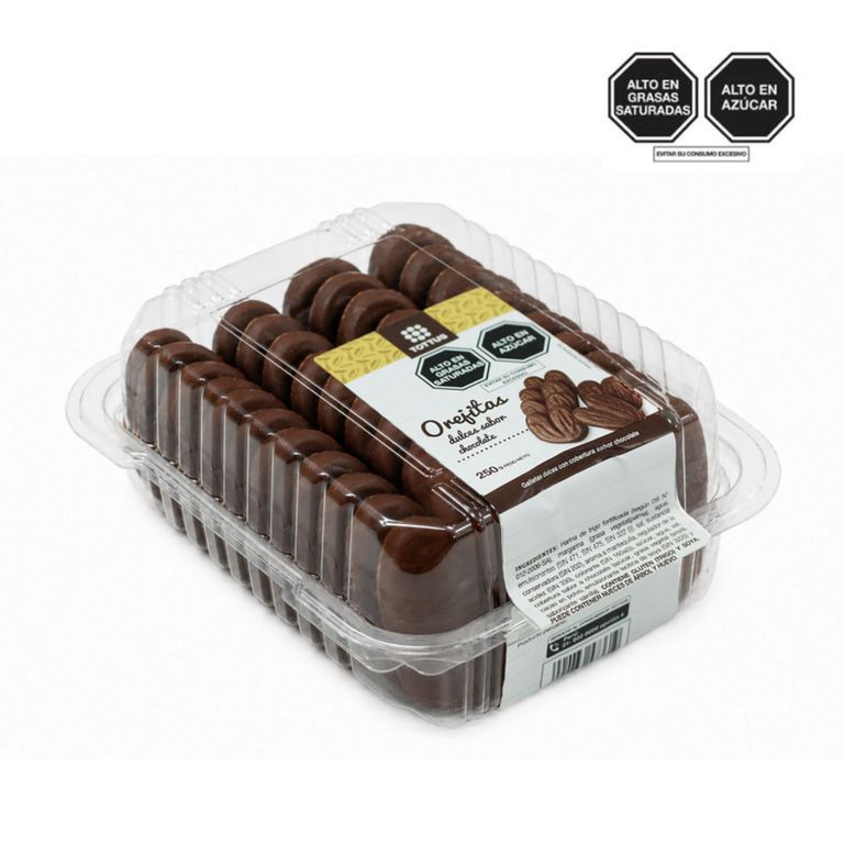 Orejitas Dulces Sabor Chocolate 250 g