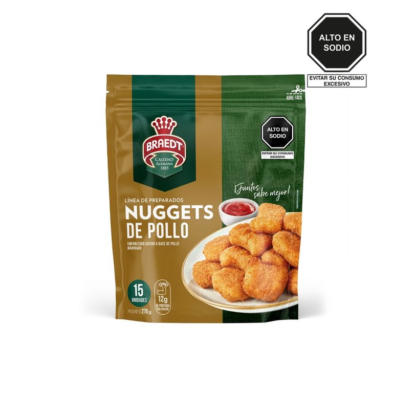 Nuggets de Pollo Braedt Empaque 270 g