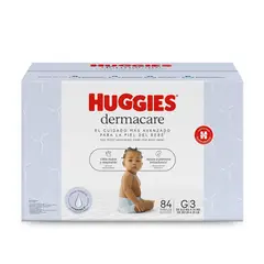 HUGGIES - Pañales Dermacare Huggies Talla G Caja 84 Und