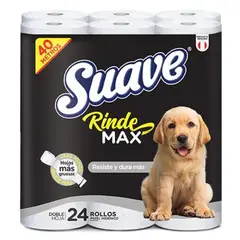 SUAVE - Papel Higiénico Suave Rindemax Empaque 24 Und
