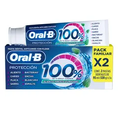 ORAL-B - Pasta Dental Oral-B Protección 100% de tu Boca* Cuidada Empaque 2 Und
