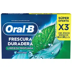 ORAL B - Pasta Dental Oral-b Frescura Duradera Empaque 3 Und