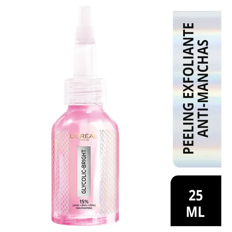 Peeling Glycolic Bright Loreal Paris Botella 25 mL