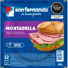 SAN FERNANDO - Mortadella San Fernando Empaque 100 g