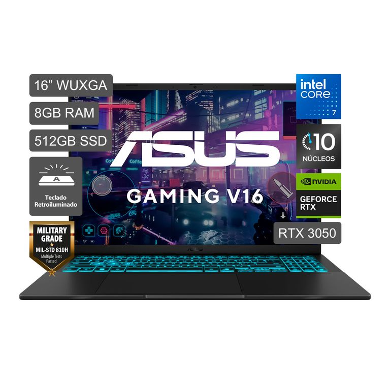 Laptop ASUS Gaming V16 C7 240H 512GB 8GB Rtx3050