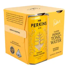 MR PERKINS - Agua Tónica Mr Perkins Pack 4 Latas 180 mL