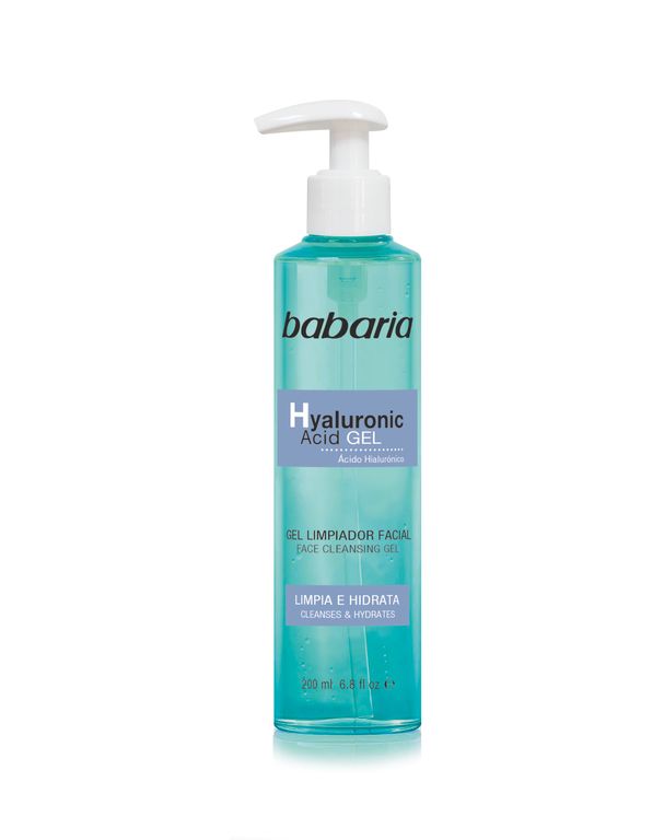 Gel Limpiador Babaria Ácido Hialurónico Botella 200 mL