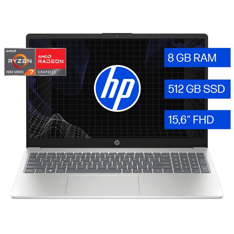 Laptop HP R7 7730U 8GB 512GB
