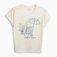 undefined - Polo 100% Algodón Estampado Mujer