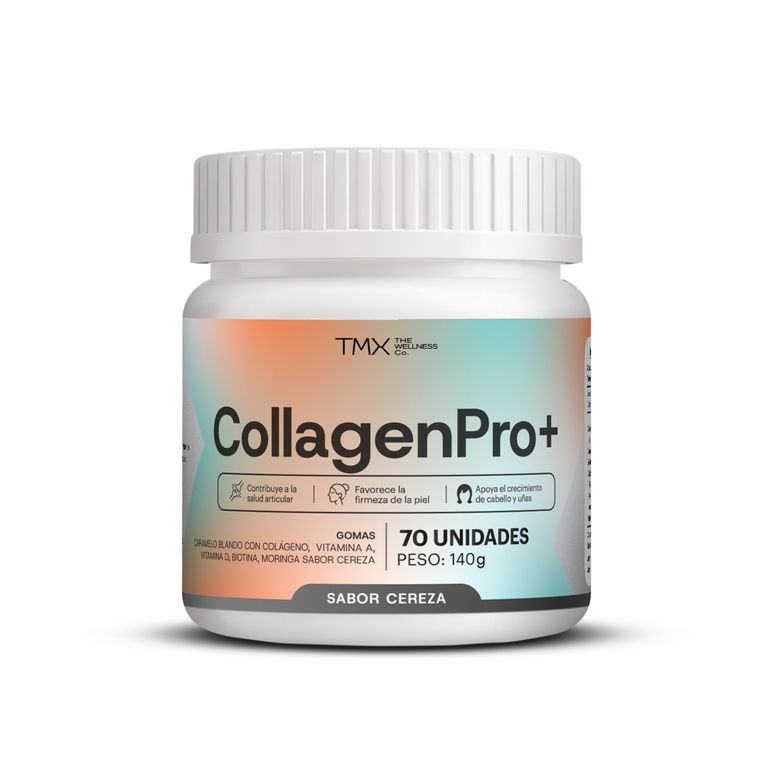Gomitas TMX the Wellness Co. CollagenPro+ Cereza Envase 70 Und