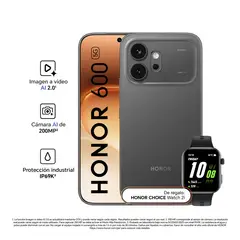 HONOR - Smartphone Honor 600 8+512Gb Black + Watch 2I