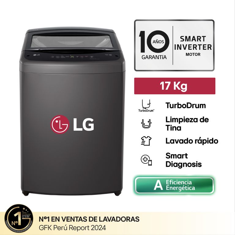 Lavadora Lg 17 Kg Wt17Bvtb