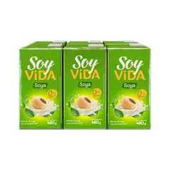 SOY VIDA - Bebida de Soya Soy Vida Pack 6 Cajas 480 g