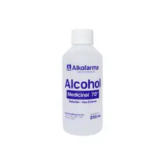 ALKOFARMA - Alcohol Medicinal Alkofarma 70° Botella 250 mL