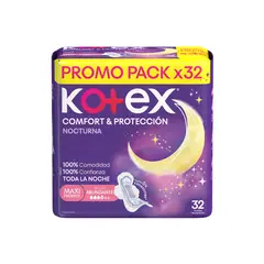 KOTEX - Toalla Higiénica Nocturna Kotex Empaque 32 Und