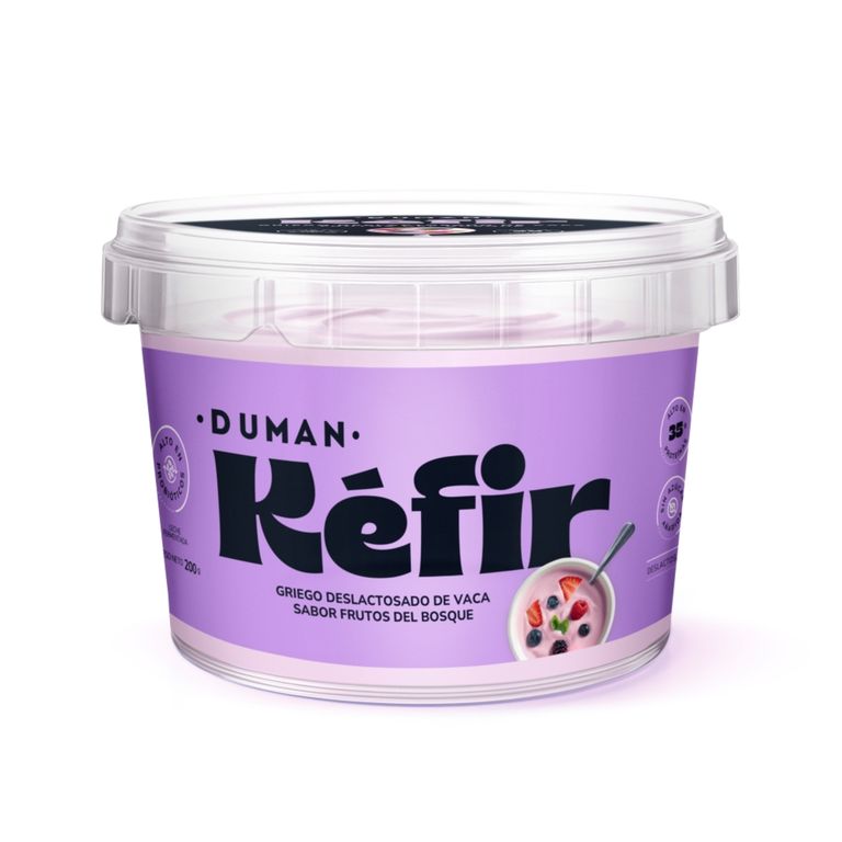 Yogurt Kéfir Griego Duman Frutos del Bosque Pote 200 g