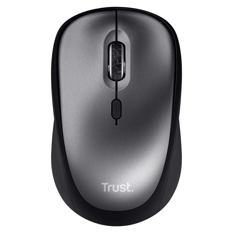 Mouse Inalámbrico Silencioso Trust Yvi+ Eco Negro