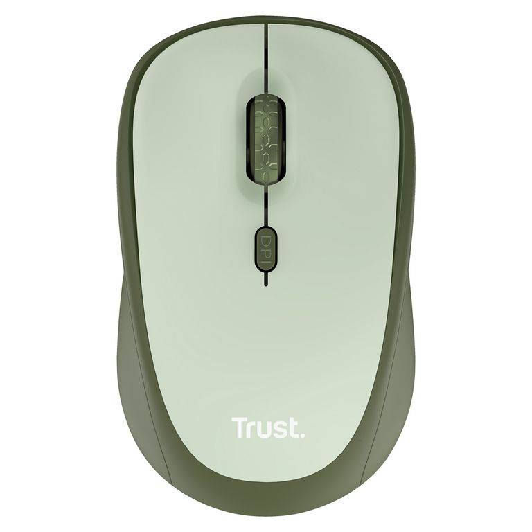 Mouse Inalámbrico Silencioso Trust Yvi+ Eco Verde