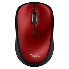 TRUST - Mouse Inalámbrico Silencioso Trust Yvi+ Eco Rojo
