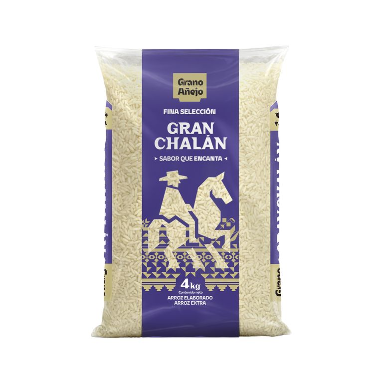 Arroz Extra Gran Chalán Fina Selección Bolsa 4 Kg