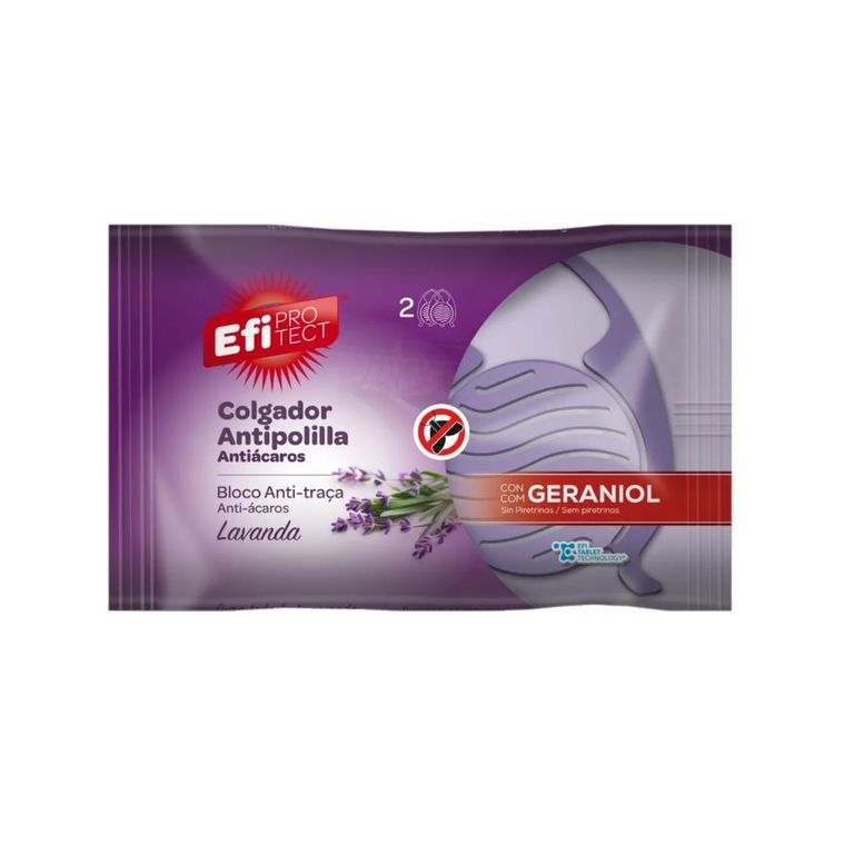 Colgador Antipolilla EFI Protect Lavanda Empaque 40.1 g