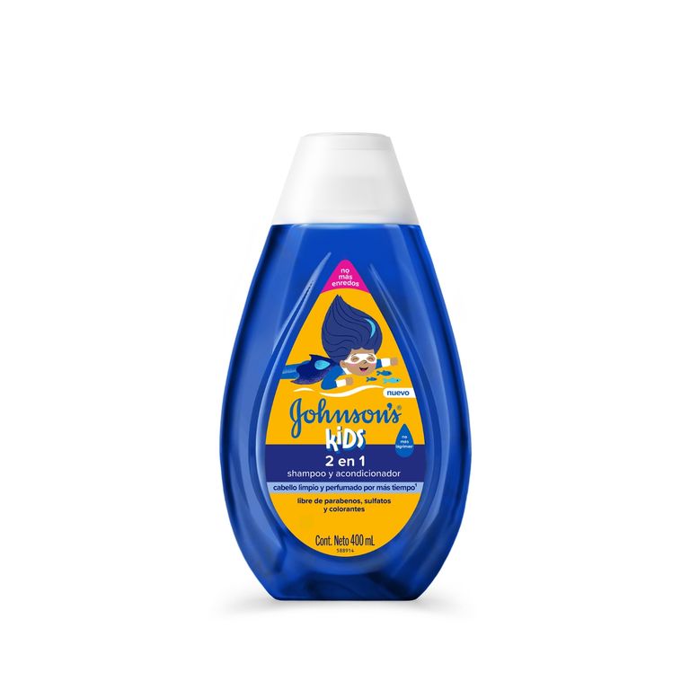 Shampoo y Acondicionador 2 en 1 Johnson's Kids Botella 400 mL