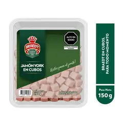 BRAEDT - Jamón York Cubos Braedt Empaque 150 g