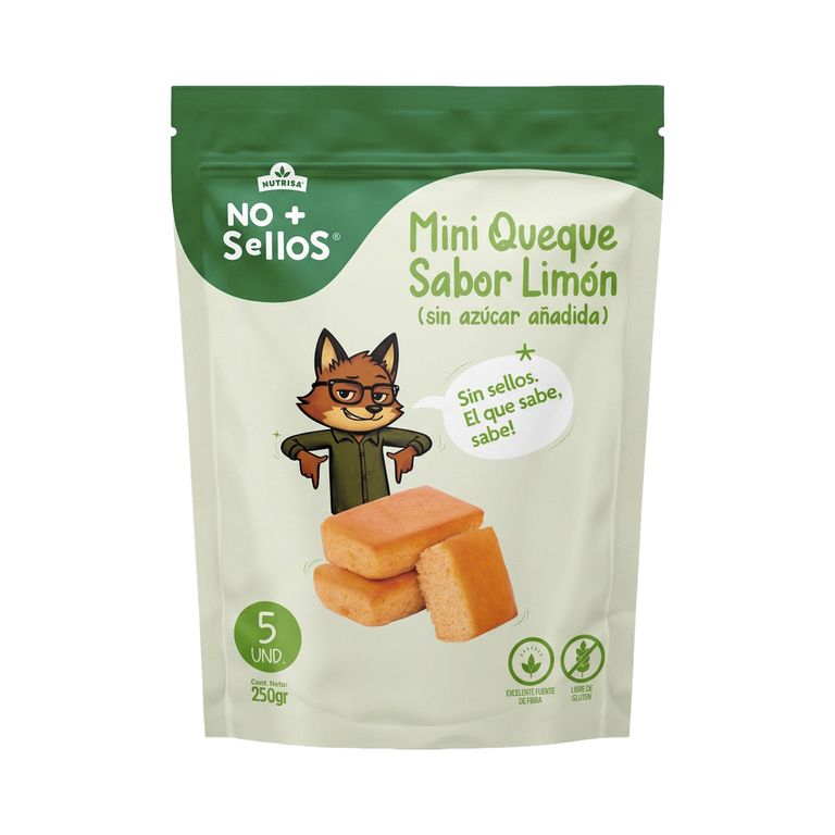 Mini Queque No Más Sellos Limón Doypack 5 Und