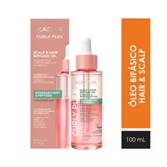 KATIVA - Óleo Kativa Bifásico Curly Plex Rosemary Mint & Peptides Botella 100 mL