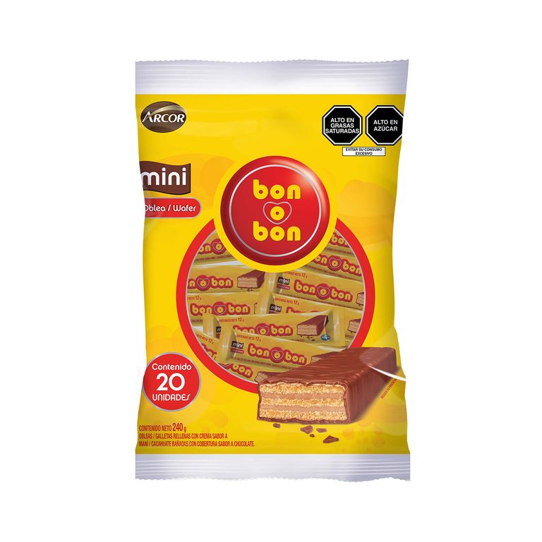 Mini Oblea Bon O Bon Bolsa 240 g