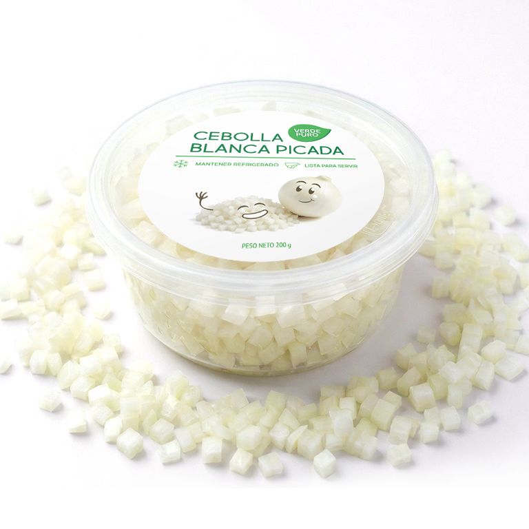 Cebolla Blanca En Cubos x 200 g