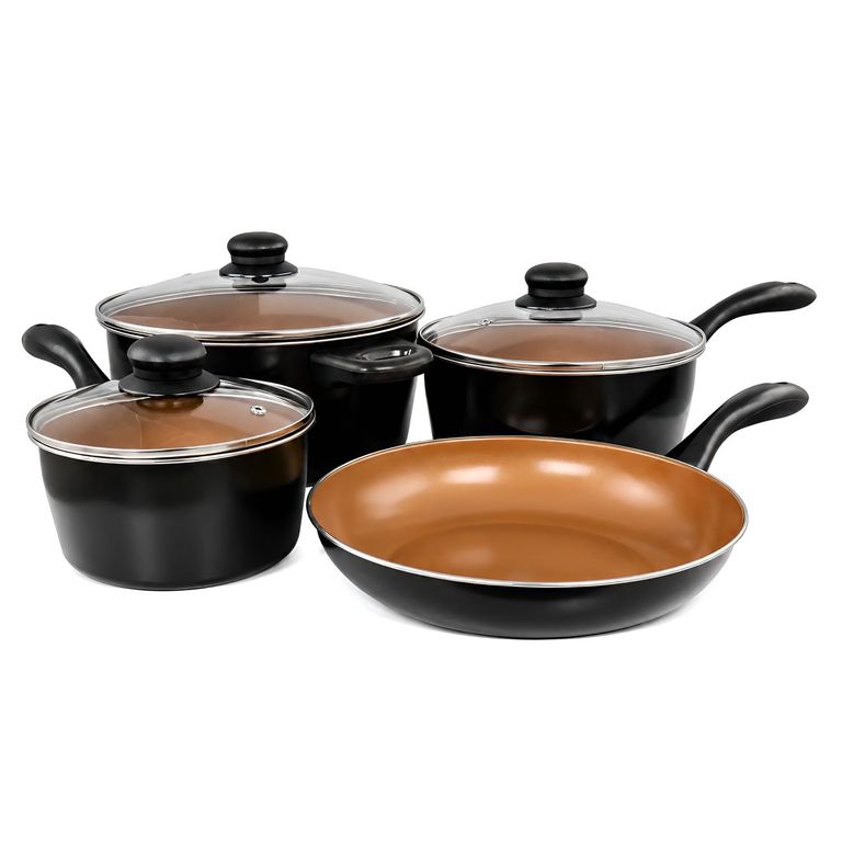 Juego de Ollas Oster Acero al Carbono Gibson 7 Piezas