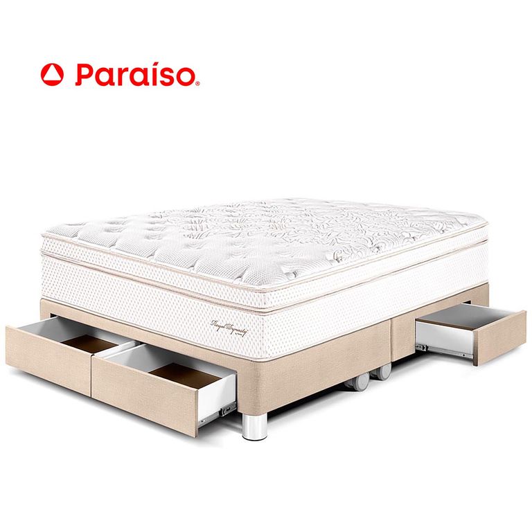 Cama Con Cajones Royal Dynasty Queen Champagne