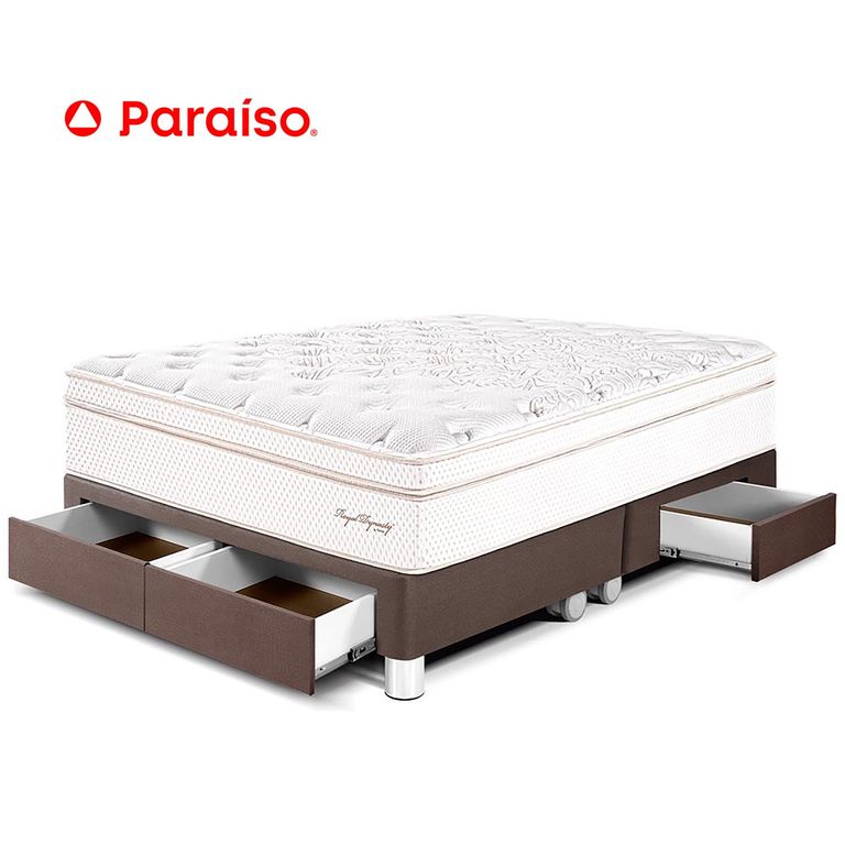 Cama Con Cajones Royal Dynasty King Chocolate