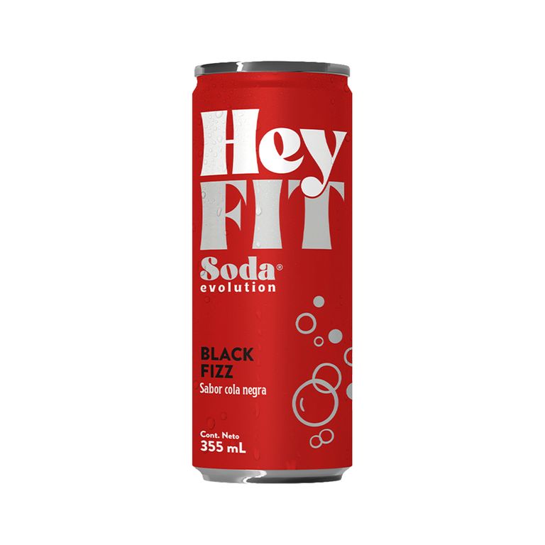 Bebida Hey Fit Cola Lata 355 mL