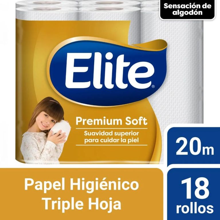 Papel Higiénico Elite Premium Soft Pack 18 Und