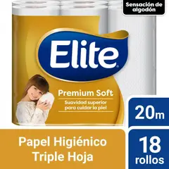 ELITE - Papel Higiénico Elite Premium Soft Pack 18 Und